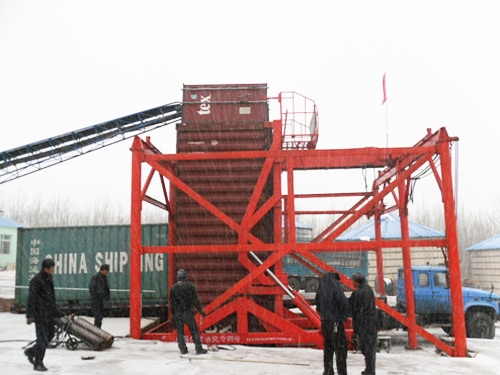 固定式集裝箱吊機(jī)、翻轉(zhuǎn)機(jī)一套機(jī)
